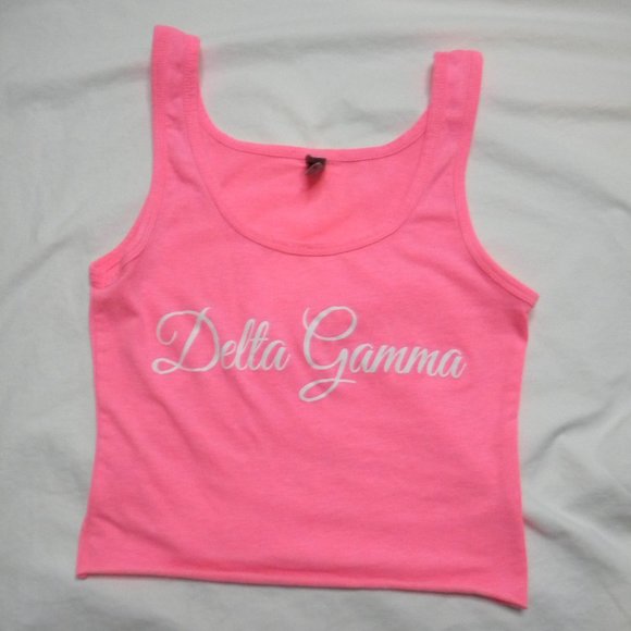 Delta Gamma DG DeeGee 2 Sorority Tees and Tank Top Lot of 2 Size Small - Picture 5 of 8